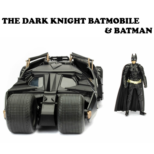 JADA TOYS ジェイダトイズ 2008 THE DARK KNIGHT BATMOBILE W/BATMAN BK バットマン ダークナイト  バットモービル タンブラー ミニカー